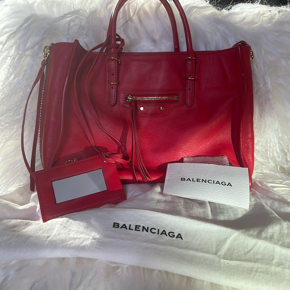 BALENCIAGA full inclusion motocross bag in HOT RED!  A++ condition